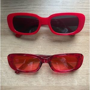 90s retro rectangular sunglasses